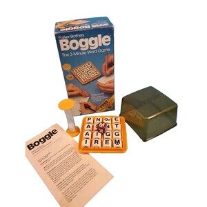Vintage 1983 Parker Brothers Boggle Game With Challenge Cube Complete